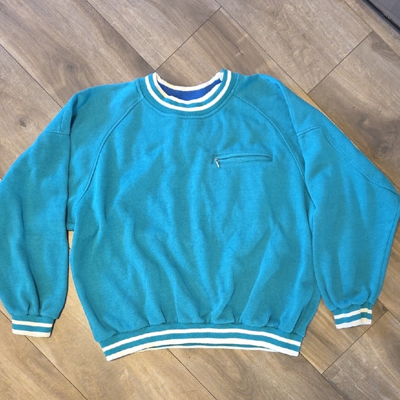 London Fog Sweaters - Vintage London Fog Sweater. Jade blue. Size Large